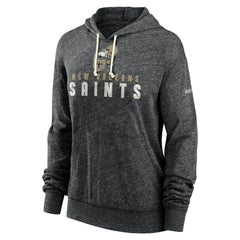 New Orleans Saints Women's Rewind Gym Vintage Lightweight Pullover Hoodie Black - Nike