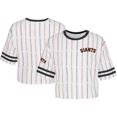 San Francisco Giants Girls Youth Ball Striped T-Shirt Online