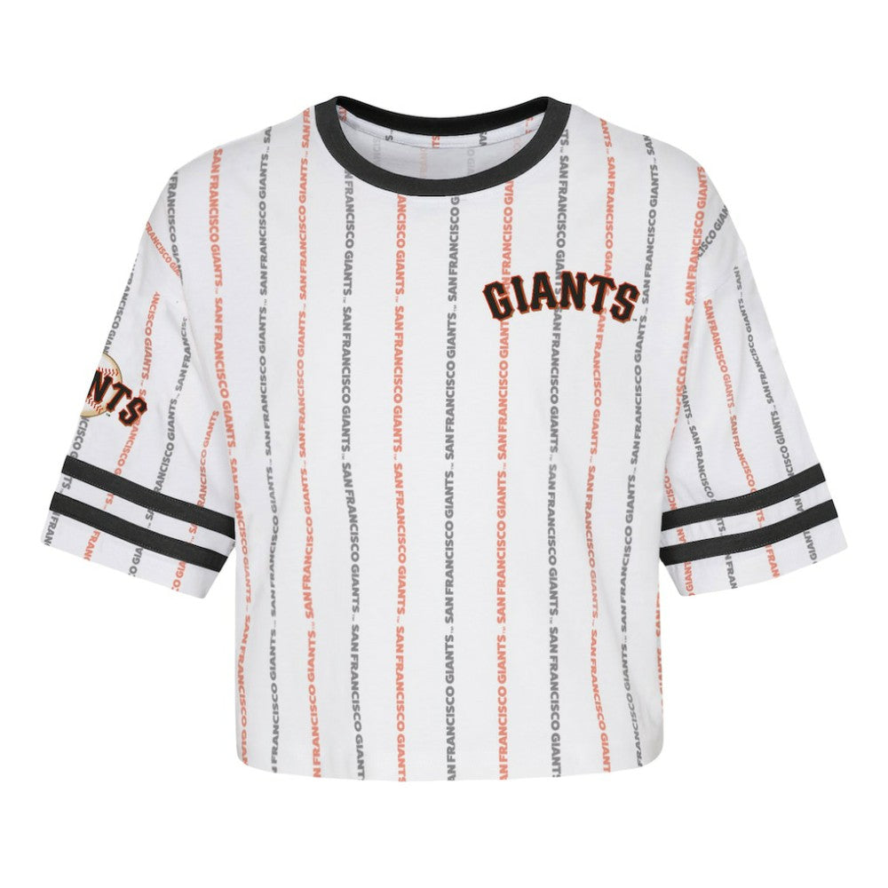 San Francisco Giants Girls Youth Ball Striped T-Shirt Online