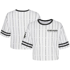 Chicago White Sox Girls Youth Ball Striped T-Shirt Lifestyle