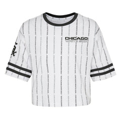 Chicago White Sox Girls Youth Ball Striped T-Shirt Lifestyle
