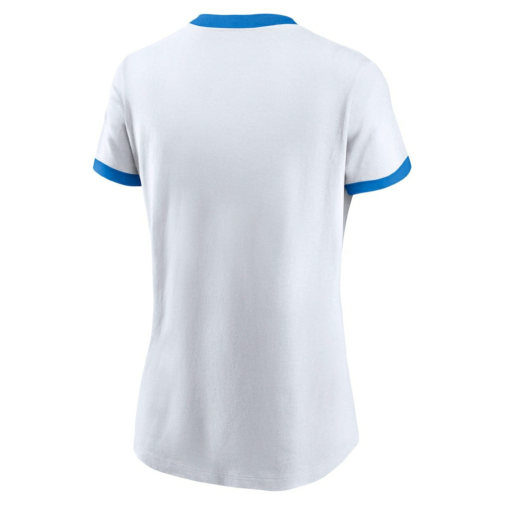 Los Angeles Chargers Women's Rewind Ringer Tri-Blend T-Shirt White - Nike