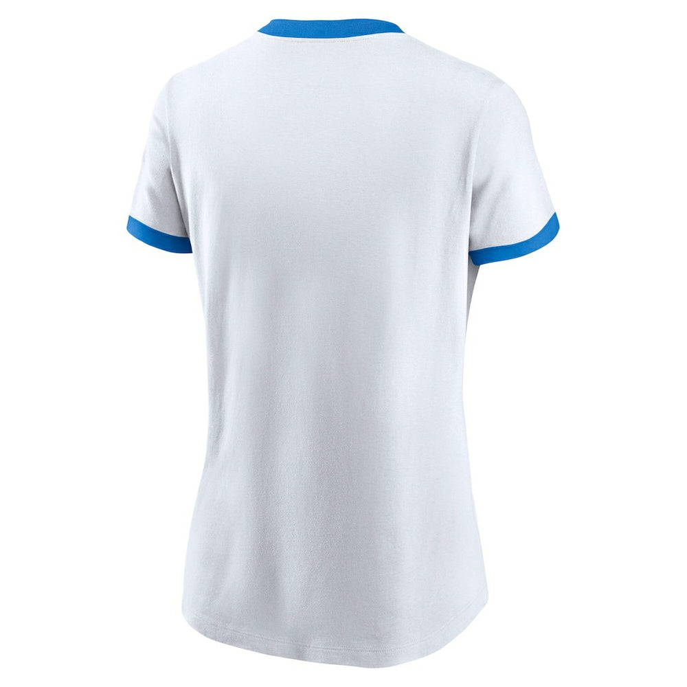 Los Angeles Chargers Women's Rewind Ringer Tri-Blend T-Shirt White - Nike