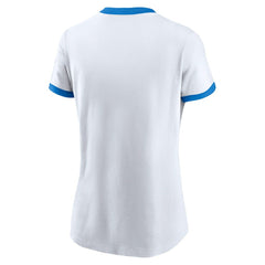 Los Angeles Chargers Women's Rewind Ringer Tri-Blend T-Shirt White - Nike