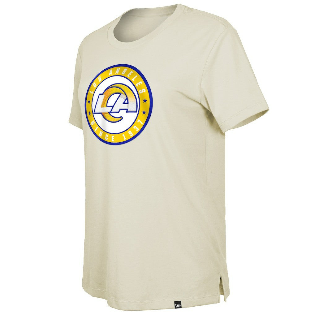 Los Angeles Rams New Era Women's 2023 NFL Draft T-Shirt Cream - NFL