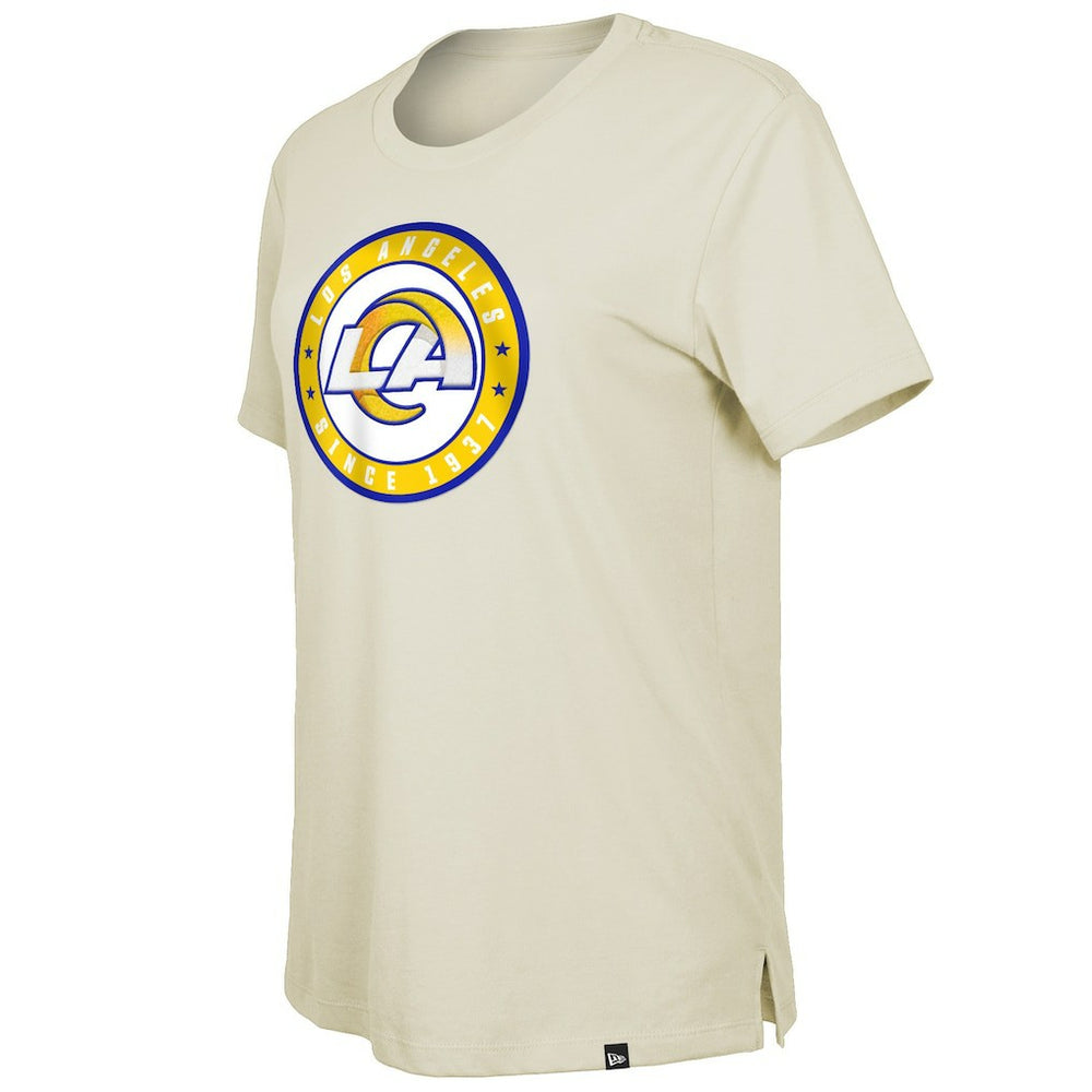 Los Angeles Rams New Era Women's 2023 NFL Draft T-Shirt Cream - NFL