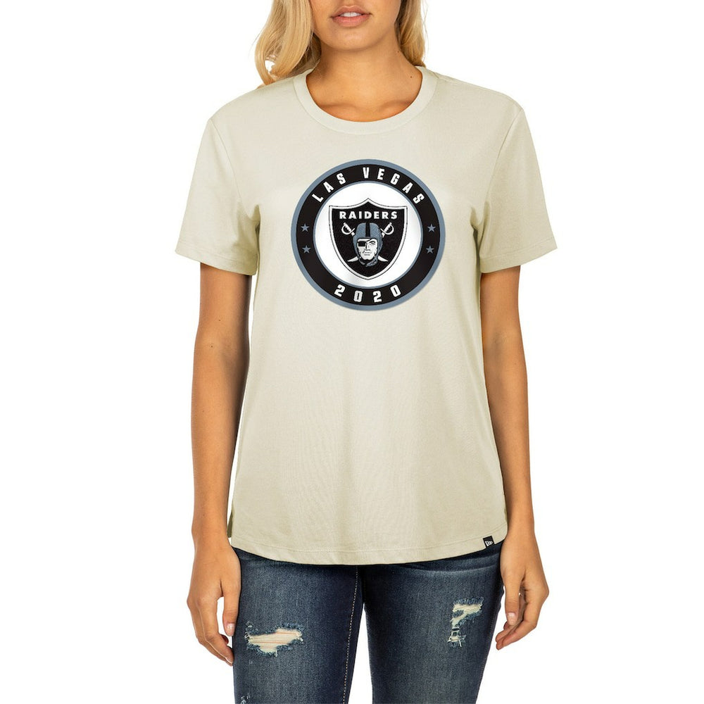 Las Vegas Raiders New Era Women's 2023 NFL Draft T-Shirt Cream - NFL