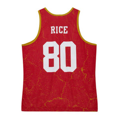 Jerry Rice San Francisco 49ers 1994 Player Burst Tank Top Scarlet - Mitchell & Ness