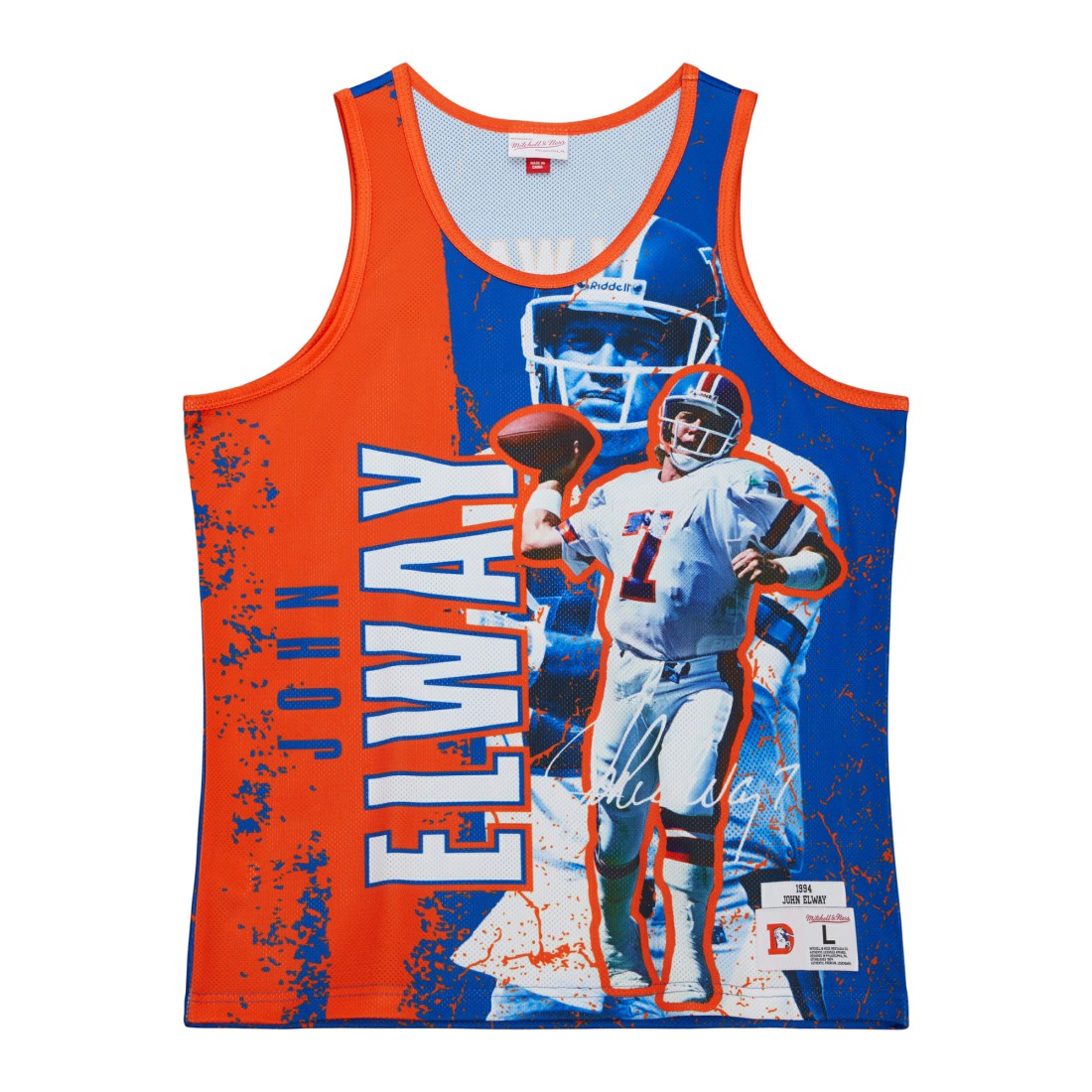 John Elway Denver Broncos 1994 Player Burst Tank Top Royal - Mitchell & Ness