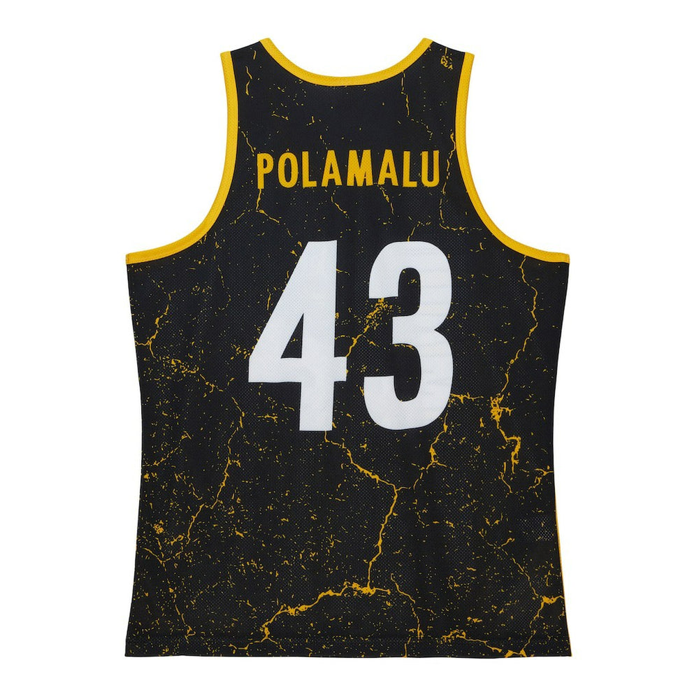 Troy Polamalu Pittsburgh Steelers 2007 Player Burst Tank Top Black - Mitchell & Ness