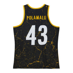 Troy Polamalu Pittsburgh Steelers 2007 Player Burst Tank Top Black - Mitchell & Ness