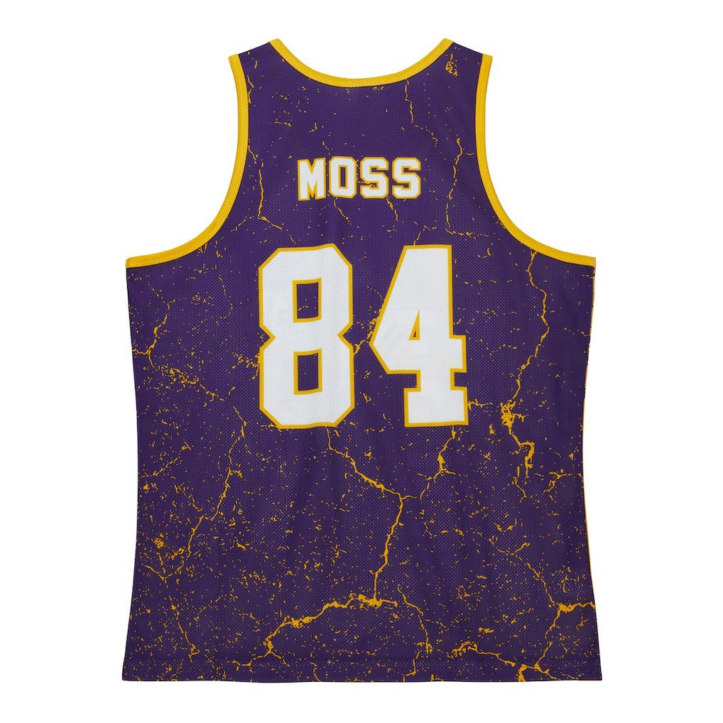 Randy Moss Minnesota Vikings 1998 Player Burst Tank Top Purple - Mitchell & Ness