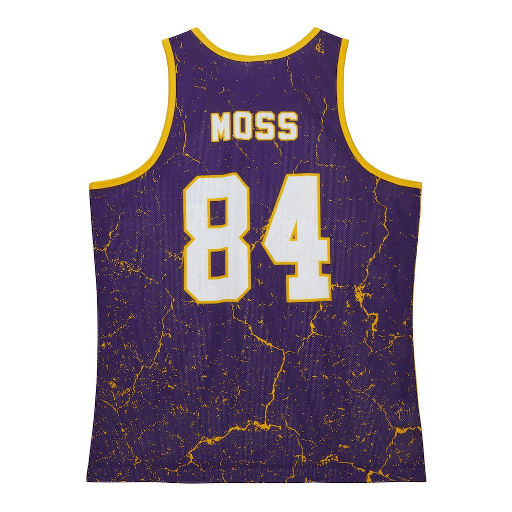 Randy Moss Minnesota Vikings 1998 Player Burst Tank Top Purple - Mitchell & Ness