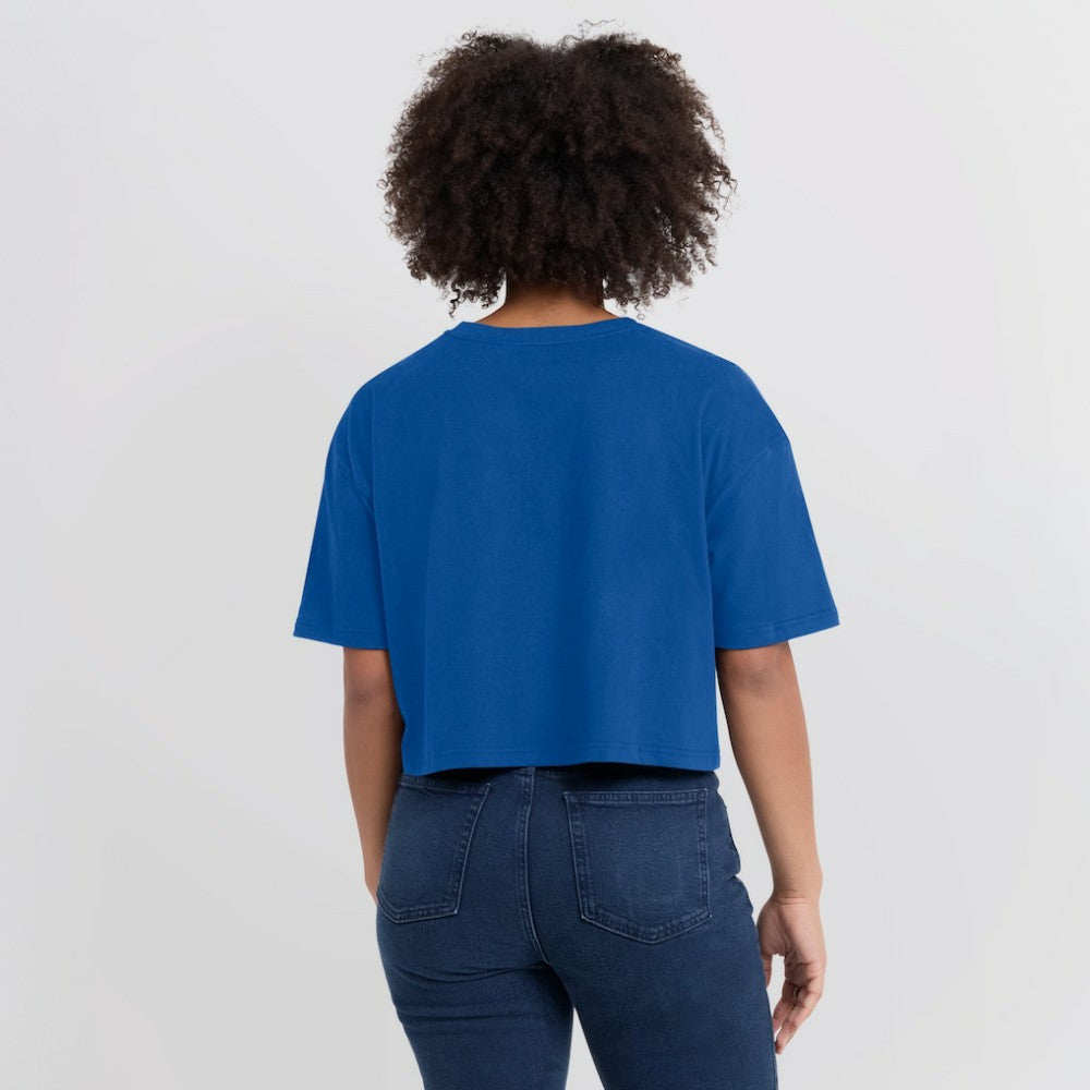 Chicago Cubs Fanatics Women's Elements Super Soft Boxy Cropped T-Shirt Sale
