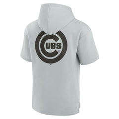Chicago Cubs Fanatics Unisex Elements Super Soft Fleece Short Sleeve Pullover Hoodie Lifestyle