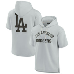 Los Angeles Dodgers Fanatics Unisex Elements Super Soft Fleece Short Sleeve Pullover Hoodie Sale