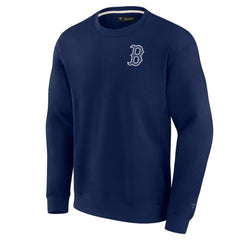 Boston Red Sox Fanatics Unisex Super Soft Pullover Crew Sweatshirt Sale