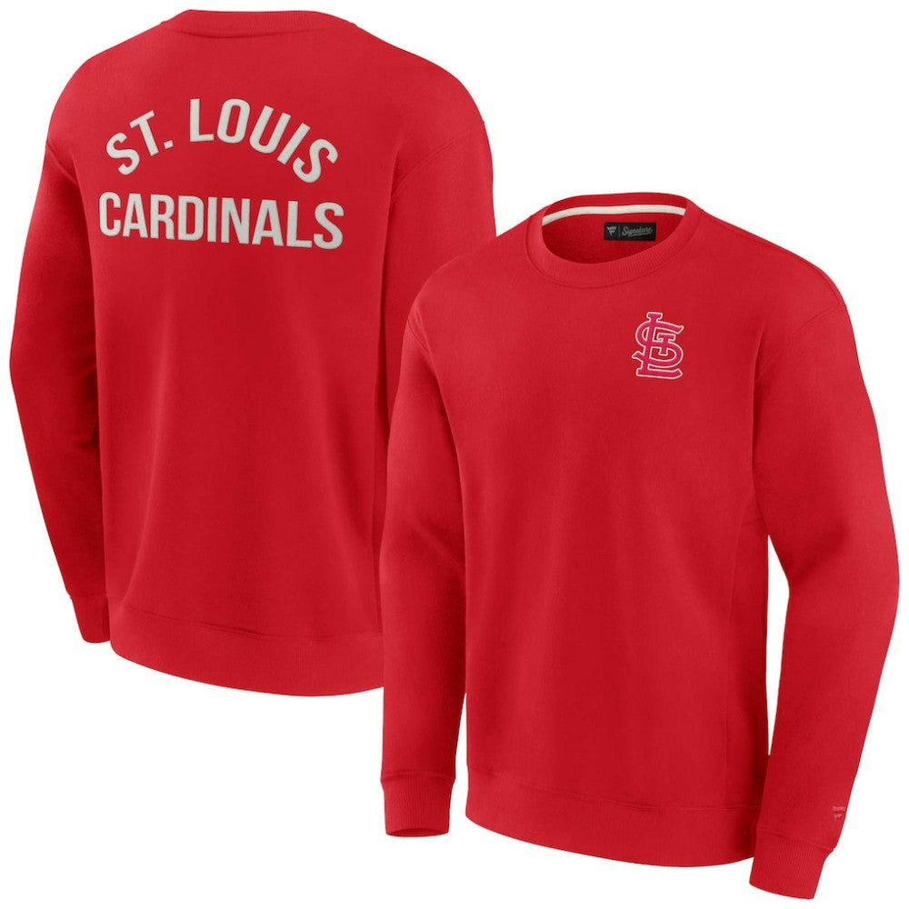St. Louis Cardinals Fanatics Unisex Super Soft Pullover Crew Sweatshirt On Sale
