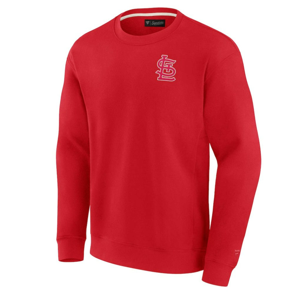 St. Louis Cardinals Fanatics Unisex Super Soft Pullover Crew Sweatshirt On Sale