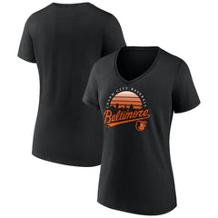 Baltimore Orioles Women's One Champion V-Neck T-Shirt for sale