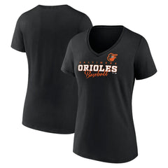 Baltimore Orioles Women's Back In Business V-Neck T-Shirt Sale