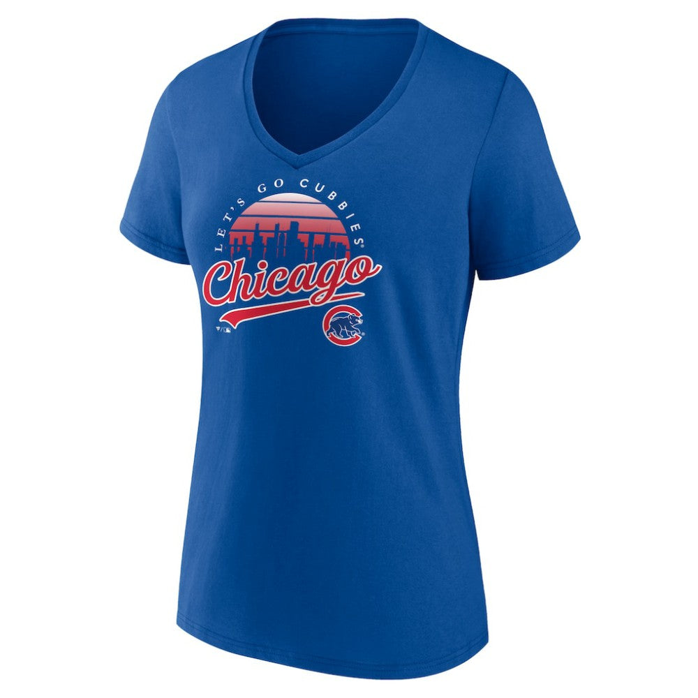 Chicago Cubs Women's One Champion V-Neck T-Shirt Lifestyle