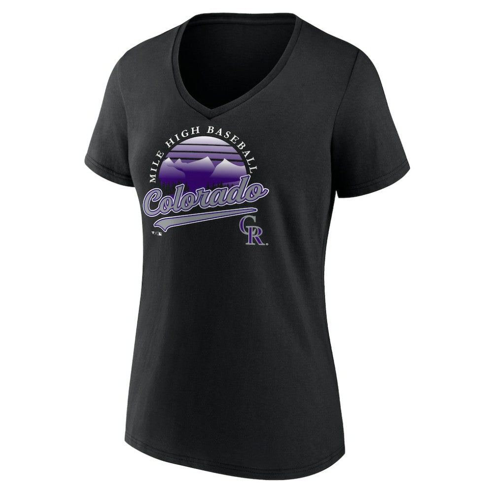 Colorado Rockies Women's One Champion V-Neck T-Shirt On Sale