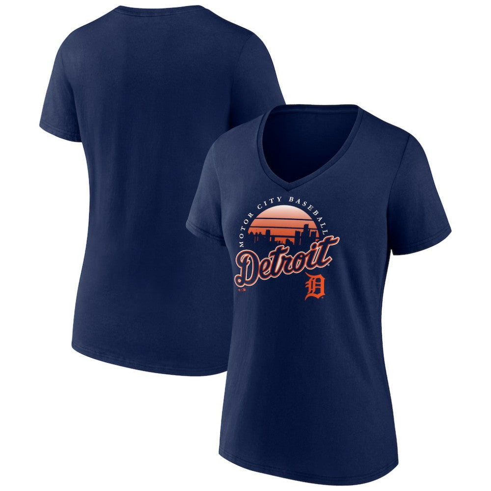 Detroit Tigers Women's One Champion V-Neck T-Shirt Clearance