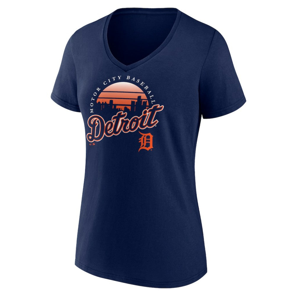 Detroit Tigers Women's One Champion V-Neck T-Shirt Clearance