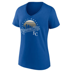 Kansas City Royals Women's One Champion V-Neck T-Shirt On Sale
