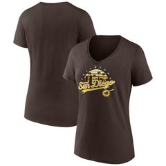 San Diego Padres Women's One Champion V-Neck T-Shirt for sale