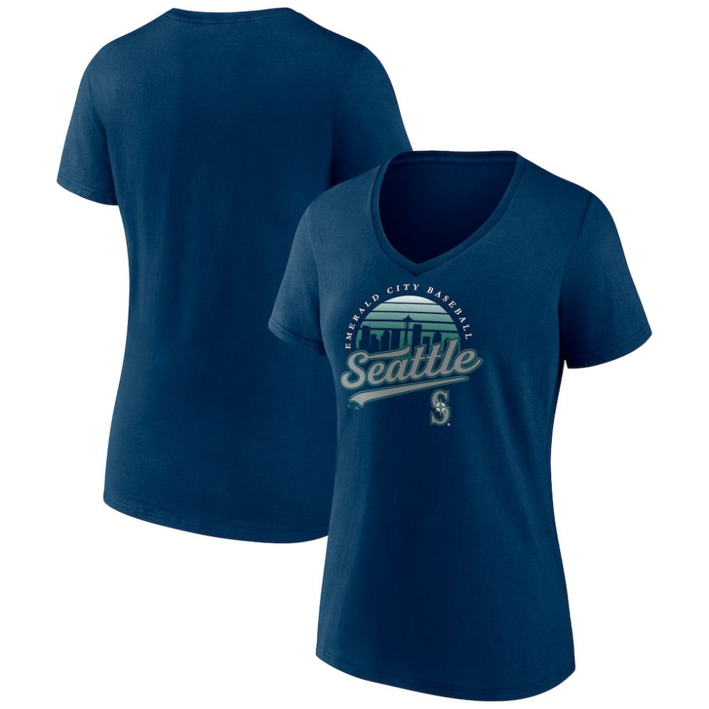 Seattle Mariners Women's One Champion V-Neck T-Shirt On Sale