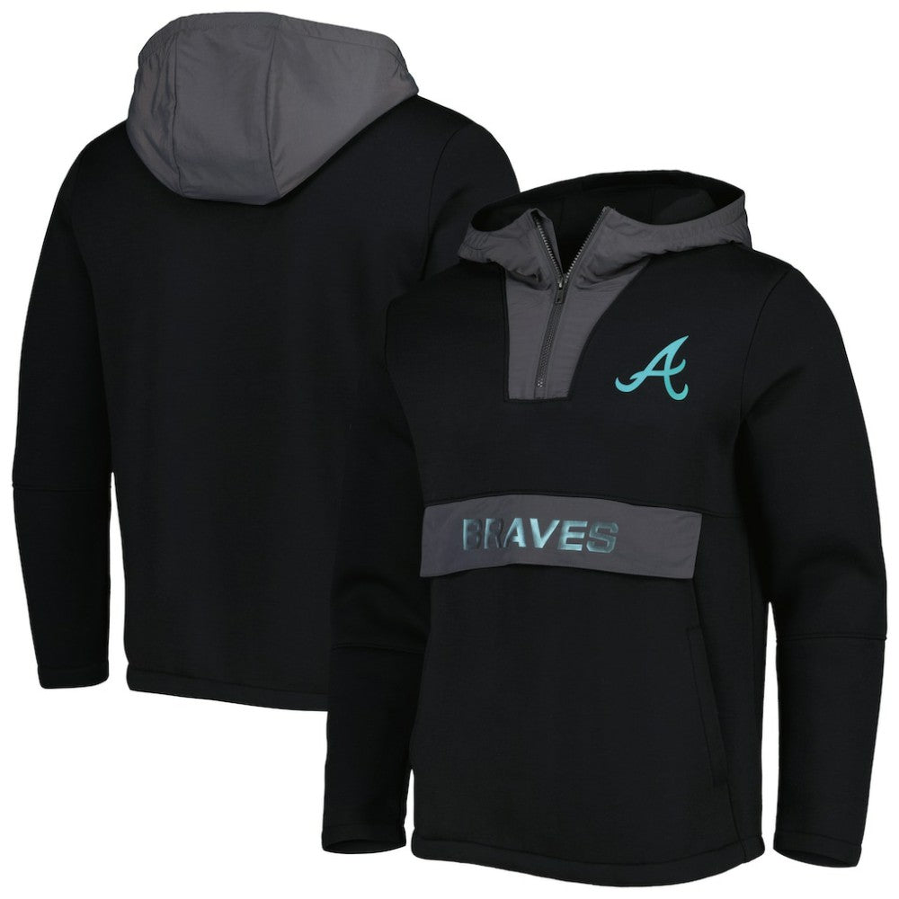 Atlanta Braves Levelwear Ruckus Quarter-Zip Hoodie Clearance