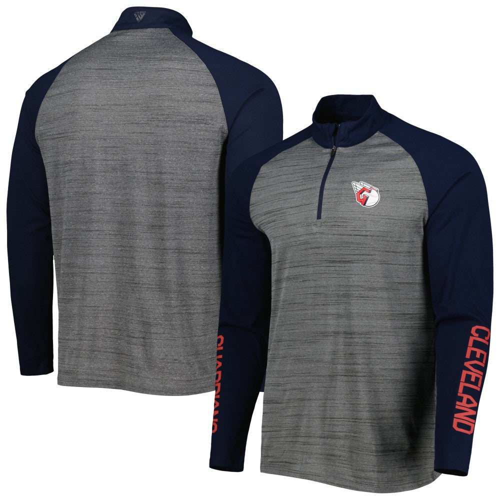 Cleveland Guardians Levelwear Vandal Raglan Quarter-Zip Top for sale