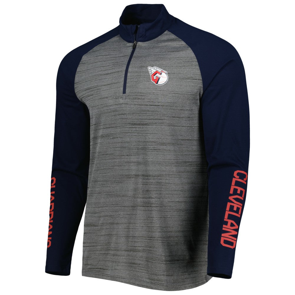 Cleveland Guardians Levelwear Vandal Raglan Quarter-Zip Top for sale