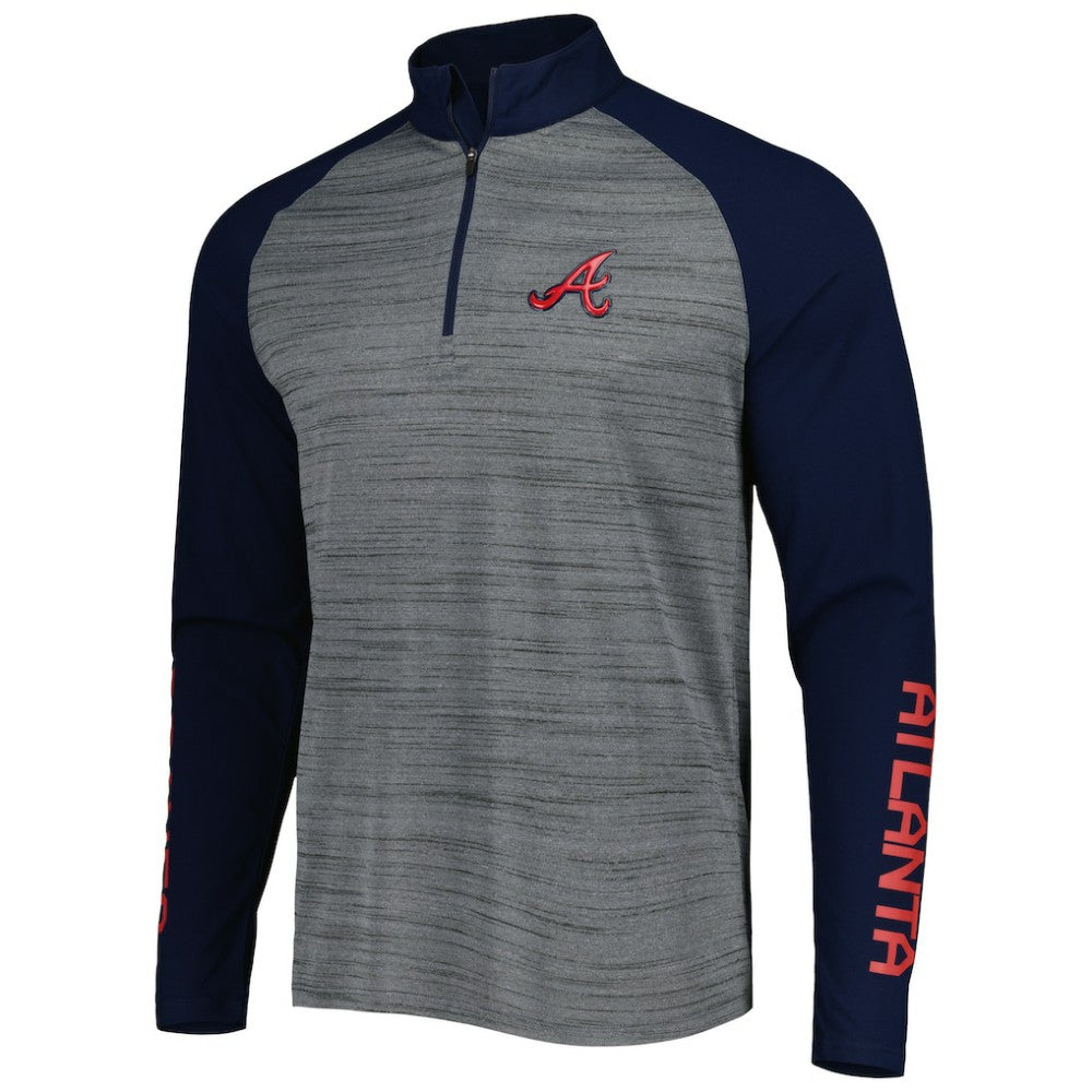 Atlanta Braves Levelwear Vandal Raglan Quarter-Zip Top discount
