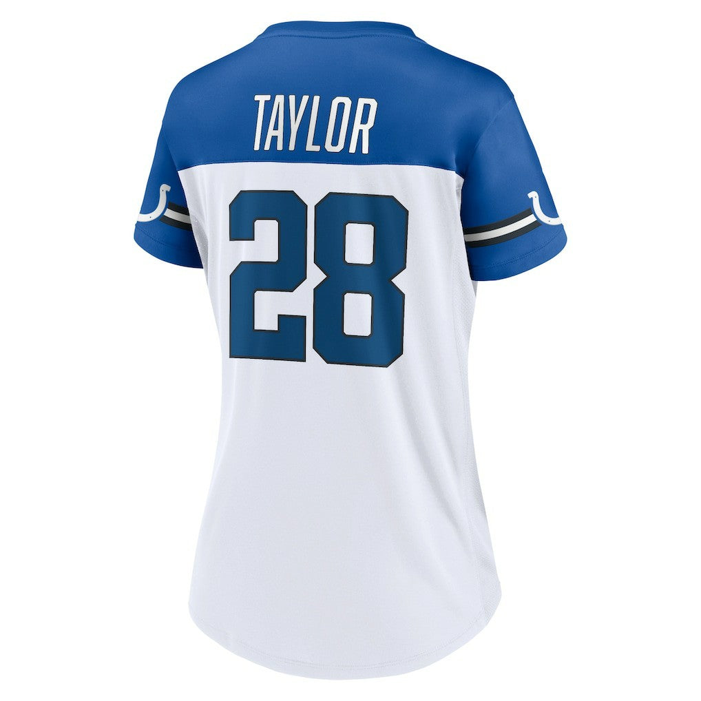 Jonathan Taylor Indianapolis Colts Women's Athena Name & Number V-Neck Top White - Fanatics
