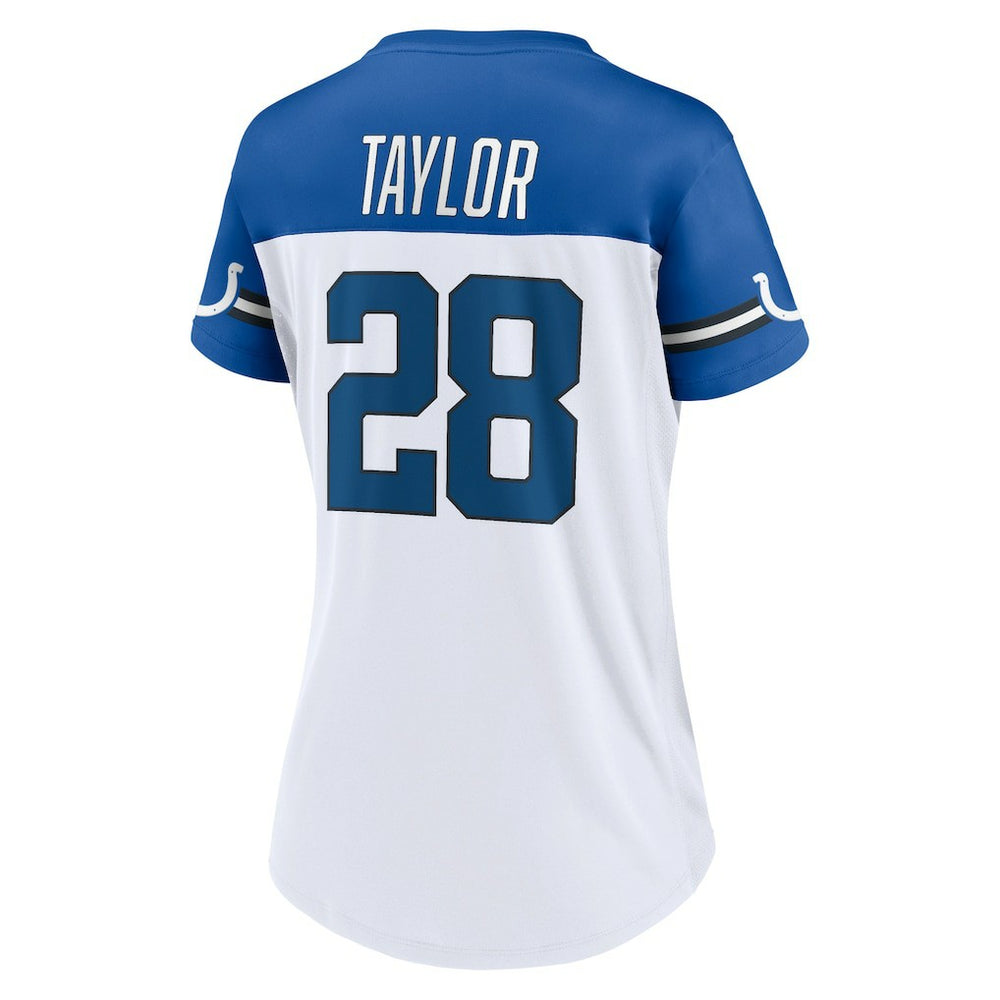 Jonathan Taylor Indianapolis Colts Women's Athena Name & Number V-Neck Top White - Fanatics