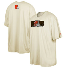 Cleveland Browns New Era 2023 NFL Draft Big & Tall T-Shirt Cream - NFL