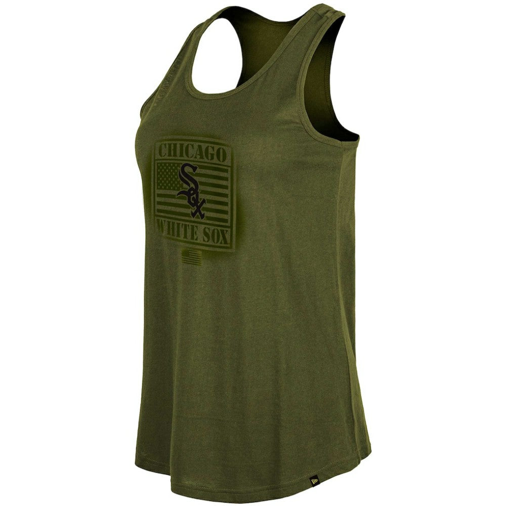 Chicago White Sox New Era Women's 2023 Armed Forces Day Racerback Tank Top Lifestyle