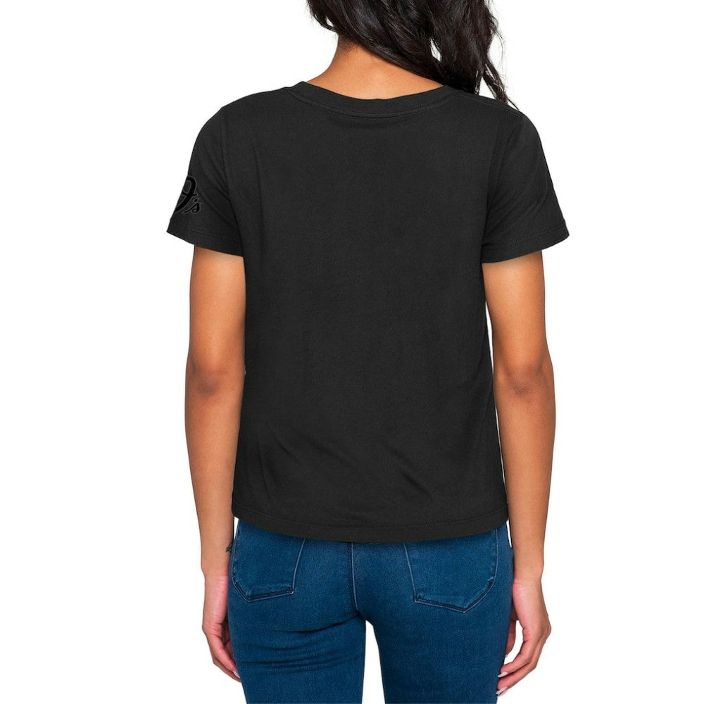 Baltimore Orioles New Era Women's 2023 City Connect Cap Logo T-Shirt On Sale