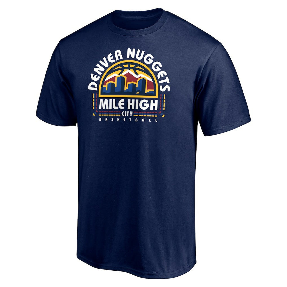 NBA - Denver Nuggets Push Ahead T-Shirt - Navy