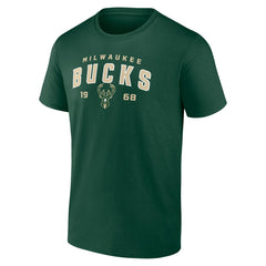 NBA - Milwaukee Bucks Rebel Logo T-Shirt - Hunter Green