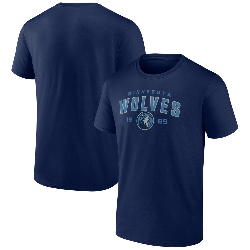 NBA - Minnesota Timberwolves Rebel Logo T-Shirt - Navy