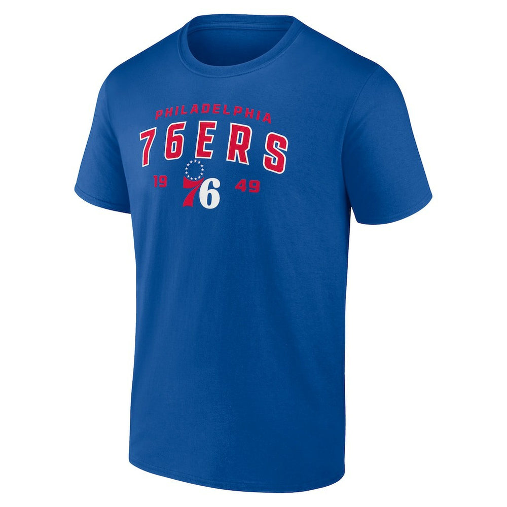 NBA - Philadelphia 76ers Rebel Logo T-Shirt - Royal