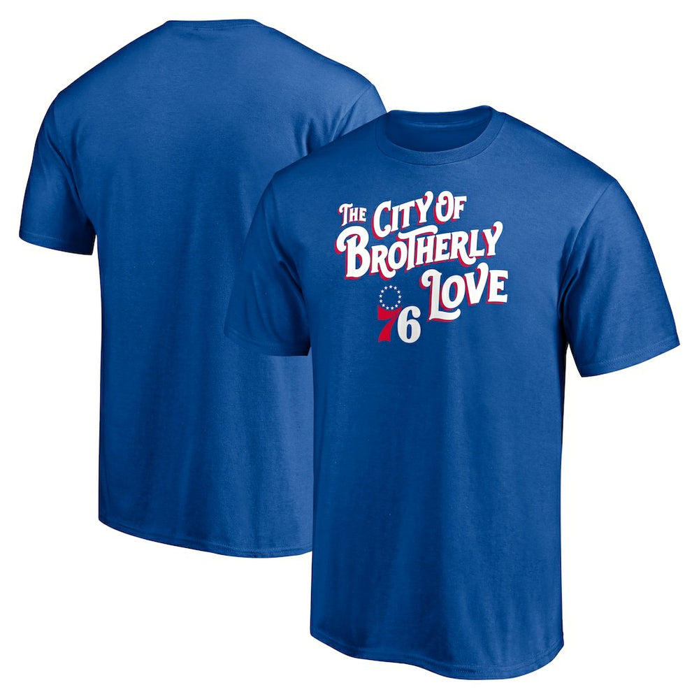 NBA - Philadelphia 76ers Push Ahead T-Shirt - Royal