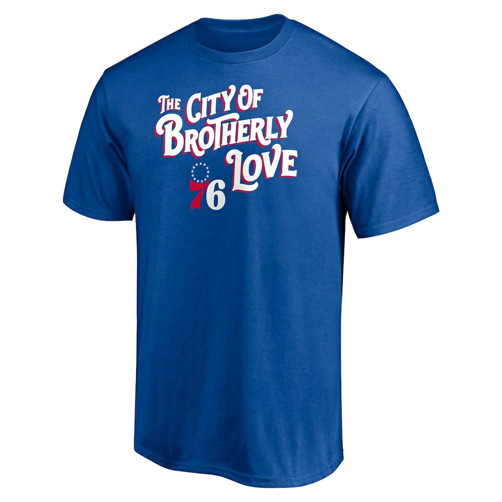 NBA - Philadelphia 76ers Push Ahead T-Shirt - Royal