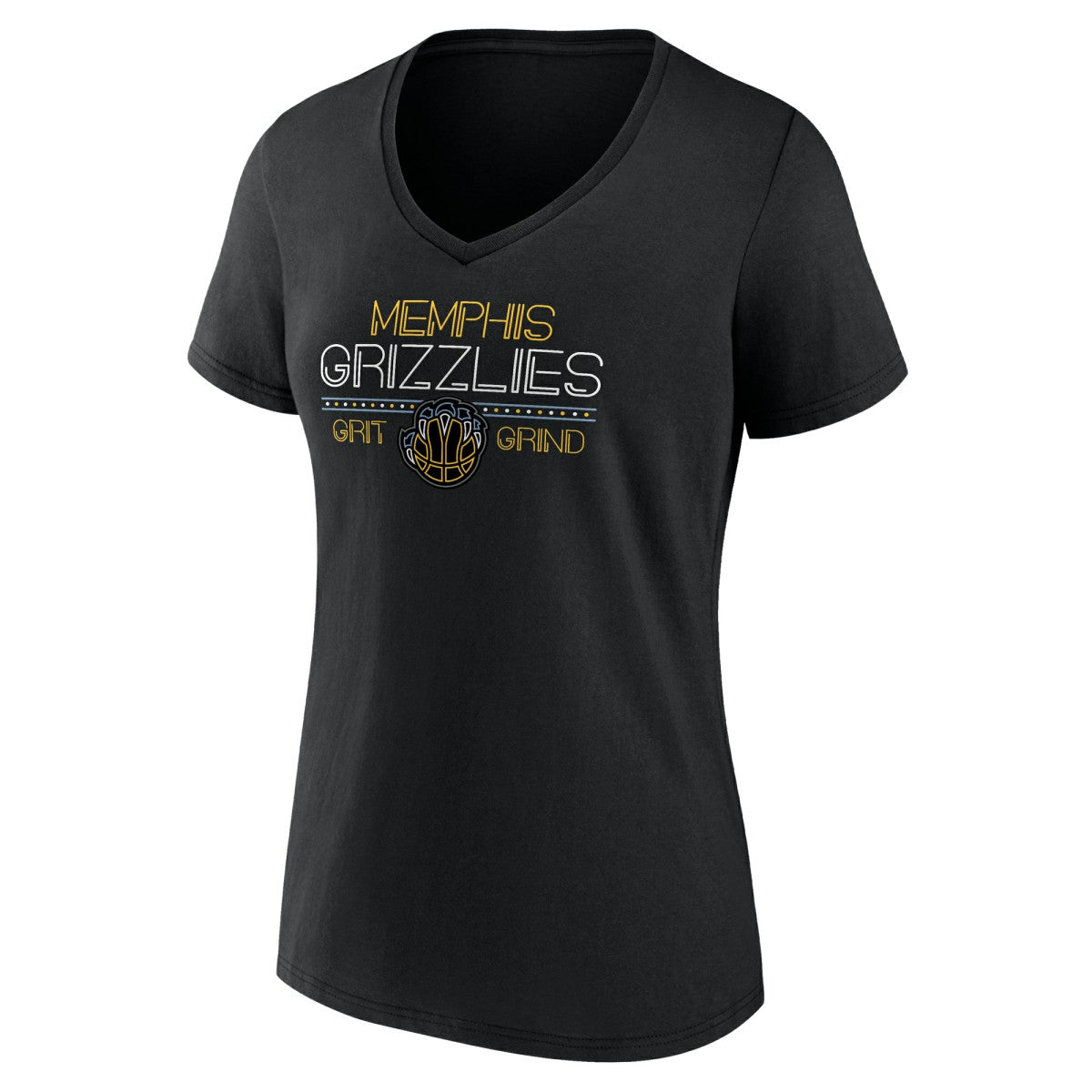 NBA - Memphis Grizzlies Women's Core Hometown Launch V-Neck T-Shirt - Black