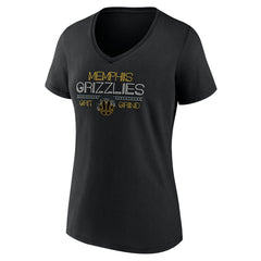 NBA - Memphis Grizzlies Women's Core Hometown Launch V-Neck T-Shirt - Black