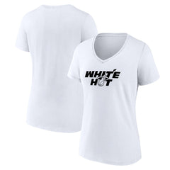 NBA - Miami Heat Women's Core Hometown Launch V-Neck T-Shirt - White